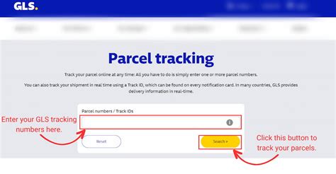 parcello gls tracking